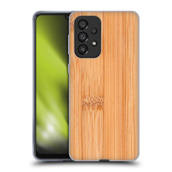 Head Case Designs Officially Licensed PLdesign Wood And Rust Prints Light Brown Bamboo Soft Gel Case Compatible with Samsung Galaxy A33 5G (2022)