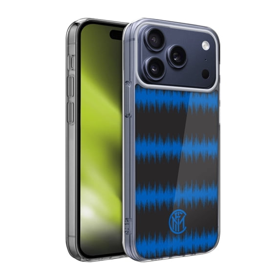 Head Case Designs Fc Internazionale Milano Graphics Audio Wave Soft Gel Case for Apple iPhone 17 Pro Max
