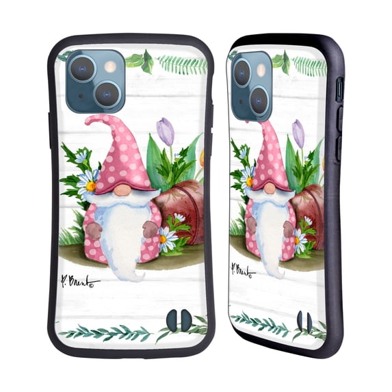 Head Case Designs Officially Licensed Paul Brent Wilderness Spring Gnome Hybrid Case Compatible with Apple iPhone 13