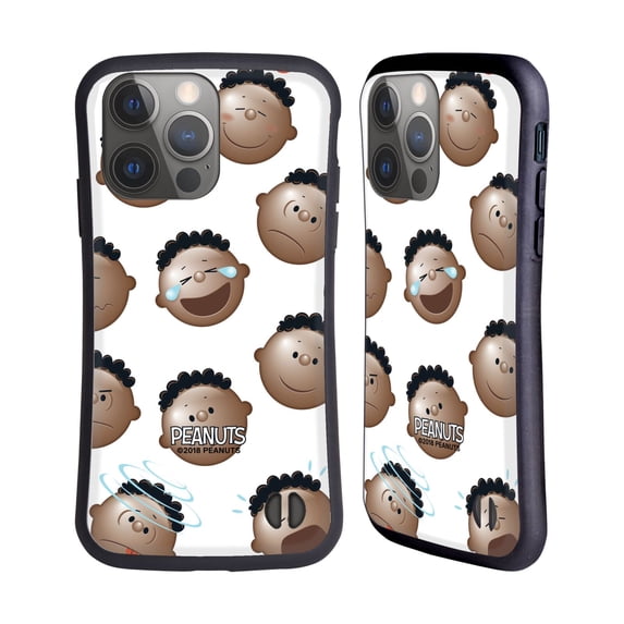 Head Case Designs Officially Licensed Peanuts Character Patterns Franklin Hybrid Case Compatible with Apple iPhone 14 Pro