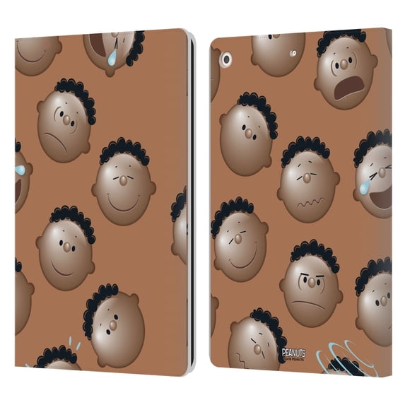 Head Case Designs Officially Licensed Peanuts Character Patterns Franklin Leather Book Wallet Case Cover Compatible with Apple iPad 10.2 2019/2020/2021