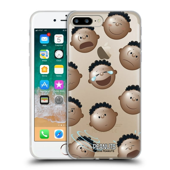 Head Case Designs Officially Licensed Peanuts Character Patterns Franklin Soft Gel Case Compatible with Apple iPhone 7 Plus / iPhone 8 Plus