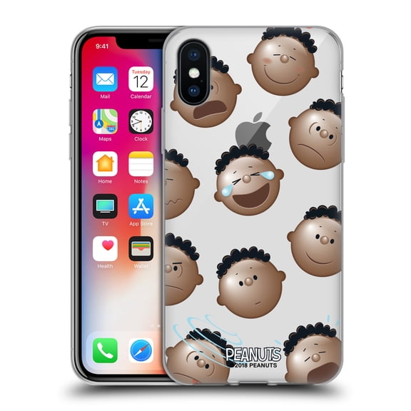 Head Case Designs Officially Licensed Peanuts Character Patterns Franklin Soft Gel Case Compatible with Apple iPhone X / iPhone XS