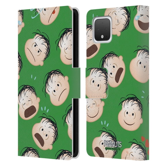 Head Case Designs Officially Licensed Peanuts Character Patterns Linus Leather Book Wallet Case Cover Compatible with Google Google Pixel 4