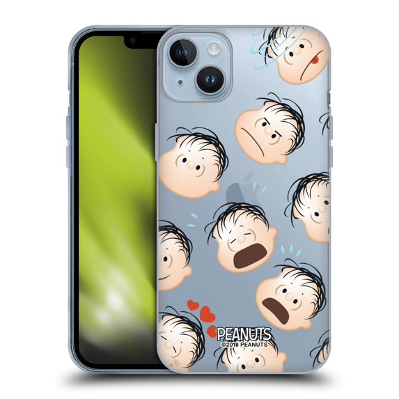 Head Case Designs Officially Licensed Peanuts Character Patterns Linus Soft Gel Case Compatible with Apple iPhone 14 Plus