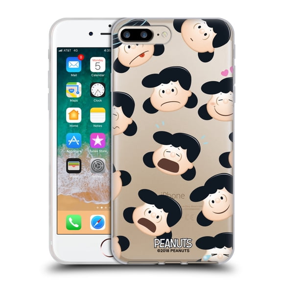 Head Case Designs Officially Licensed Peanuts Character Patterns Lucy Soft Gel Case Compatible with Apple iPhone 7 Plus / iPhone 8 Plus