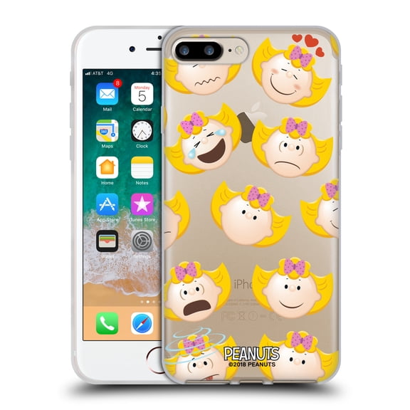 Head Case Designs Officially Licensed Peanuts Character Patterns Sally Brown Soft Gel Case Compatible with Apple iPhone 7 Plus / iPhone 8 Plus