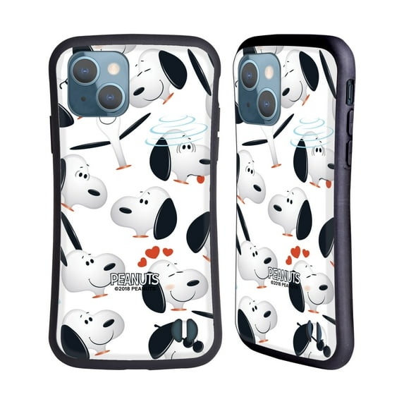 Head Case Designs Officially Licensed Peanuts Character Patterns Snoopy Hybrid Case Compatible with Apple iPhone 13