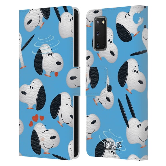 Head Case Designs Officially Licensed Peanuts Character Patterns Snoopy Leather Book Wallet Case Cover Compatible with Samsung Galaxy S20 / S20 5G