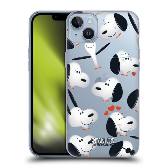 Head Case Designs Officially Licensed Peanuts Character Patterns Snoopy Soft Gel Case Compatible with Apple iPhone 14 Plus