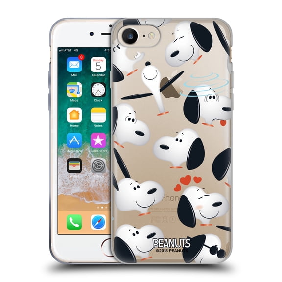 Head Case Designs Peanuts Character Patterns Snoopy Soft Gel Case for Apple iPhone 7 / 8 / SE 2020 & 2022