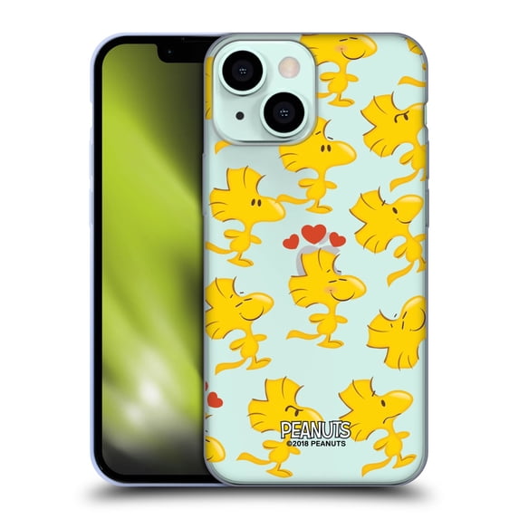Head Case Designs Officially Licensed Peanuts Character Patterns Woodstock Soft Gel Case Compatible with Apple iPhone 13 Mini