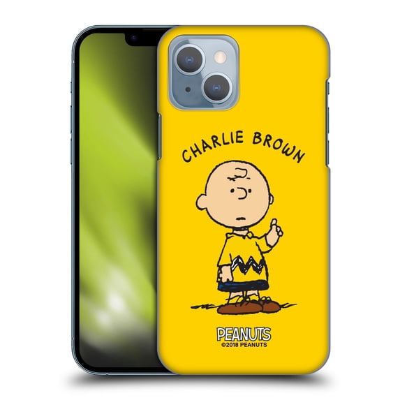 Head Case Designs Officially Licensed Peanuts Characters Charlie Brown Hard Back Case Compatible with Apple iPhone 14