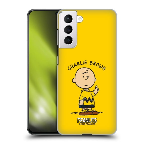 Head Case Designs Officially Licensed Peanuts Characters Charlie Brown Hard Back Case Compatible with Samsung Galaxy S21 5G