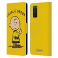 thumbnail image 1 of Head Case Designs Officially Licensed Peanuts Characters Charlie Brown Leather Book Wallet Case Cover Compatible with Samsung Galaxy S20 / S20 5G, 1 of 6