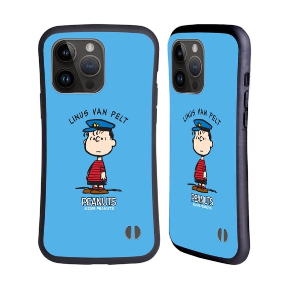 Head Case Designs Officially Licensed Peanuts Characters Linus van Pelt Hybrid Case Compatible with Apple iPhone 15 Pro Max