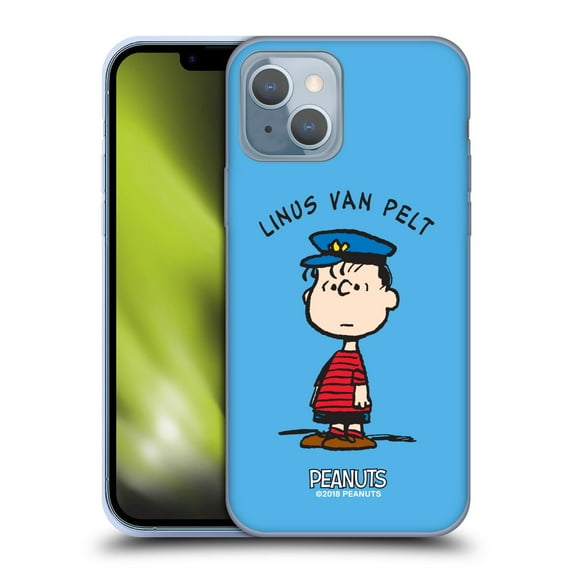 Head Case Designs Officially Licensed Peanuts Characters Linus van Pelt Soft Gel Case Compatible with Apple iPhone 14