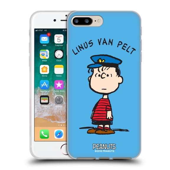 Head Case Designs Officially Licensed Peanuts Characters Linus van Pelt Soft Gel Case Compatible with Apple iPhone 7 Plus / iPhone 8 Plus