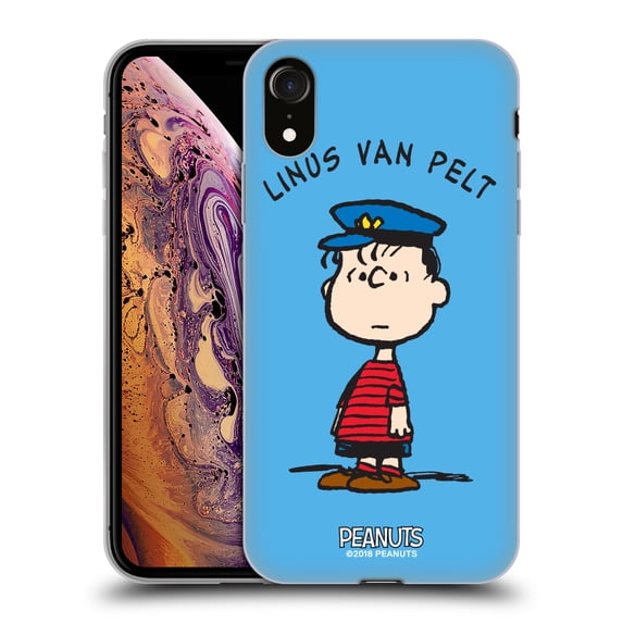 Head Case Designs Officially Licensed Peanuts Characters Linus van Pelt Soft Gel Case Compatible with Apple iPhone XR