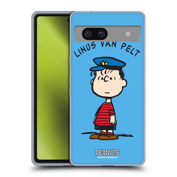Head Case Designs Officially Licensed Peanuts Characters Linus van Pelt Soft Gel Case Compatible with Google Pixel 7a