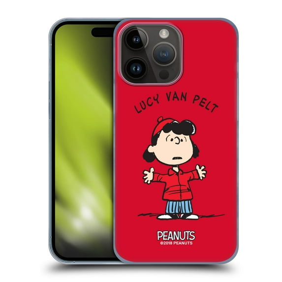 Head Case Designs Officially Licensed Peanuts Characters Lucy van Pelt Hard Back Case Compatible with Apple iPhone 15 Pro Max