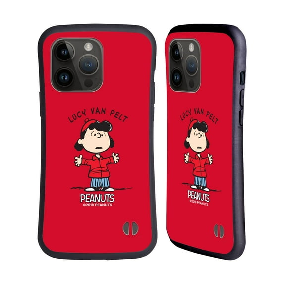 Head Case Designs Officially Licensed Peanuts Characters Lucy van Pelt Hybrid Case Compatible with Apple iPhone 15 Pro Max