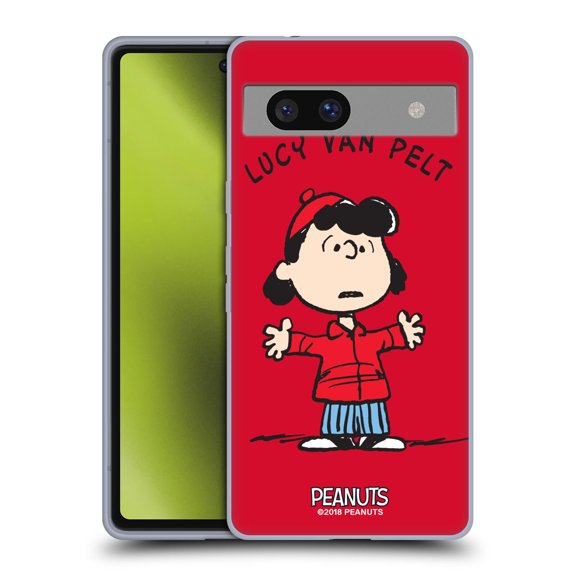 Head Case Designs Officially Licensed Peanuts Characters Lucy van Pelt Soft Gel Case Compatible with Google Pixel 7a