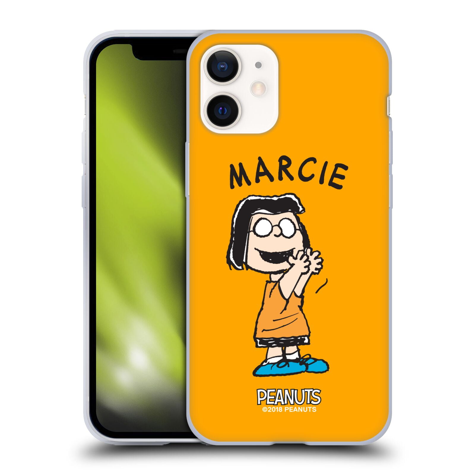 Head Case Designs Officially Licensed Peanuts Characters Marcie Soft Gel Case Compatible with Apple iPhone 12 Mini
