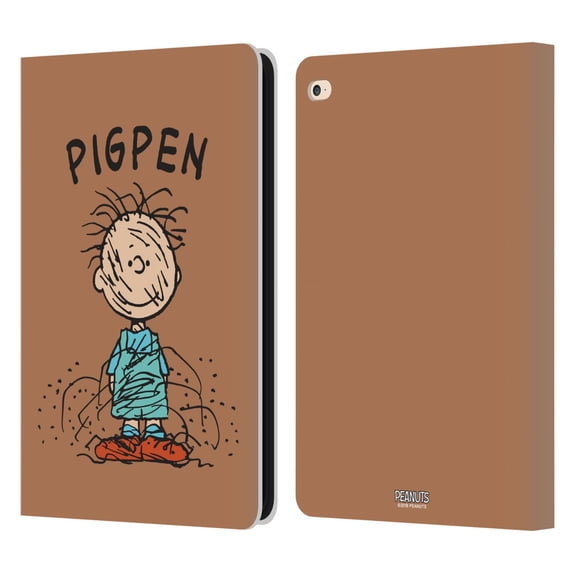 Head Case Designs Officially Licensed Peanuts Characters Pigpen Leather Book Wallet Case Cover Compatible with Apple iPad Air 2 (2014)