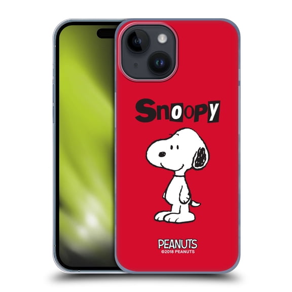 Head Case Designs Officially Licensed Peanuts Characters Snoopy Hard Back Case Compatible with Apple iPhone 15