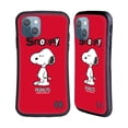 thumbnail image 1 of Head Case Designs Officially Licensed Peanuts Characters Snoopy Hybrid Case Compatible with Apple iPhone 13, 1 of 7