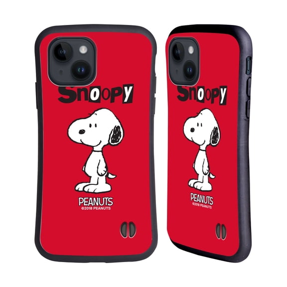 Head Case Designs Officially Licensed Peanuts Characters Snoopy Hybrid Case Compatible with Apple iPhone 15