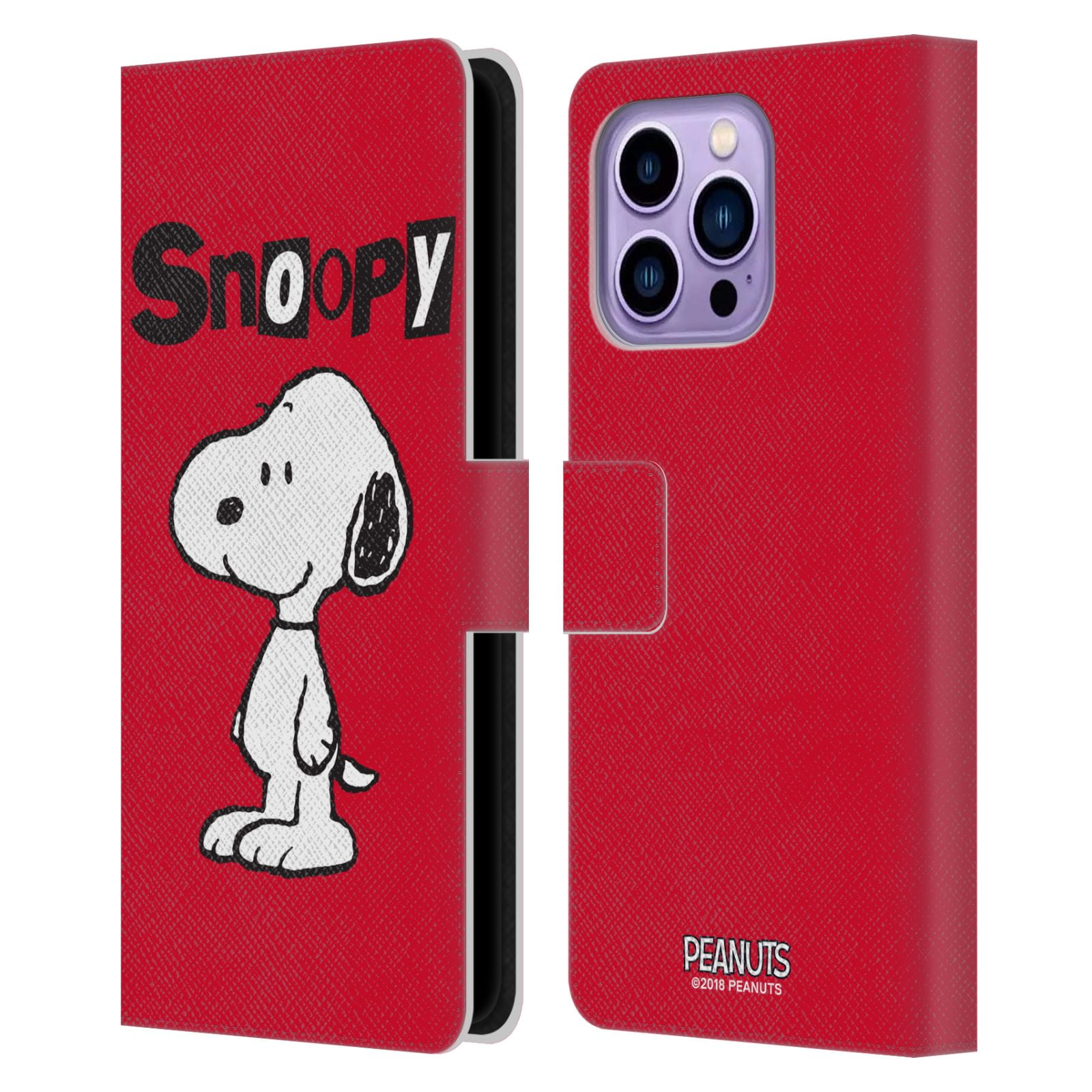 LV Snoopy iPhone X Wallet Leather Case