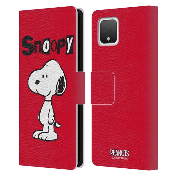 Head Case Designs Officially Licensed Peanuts Characters Snoopy Leather Book Wallet Case Cover Compatible with Google Google Pixel 4