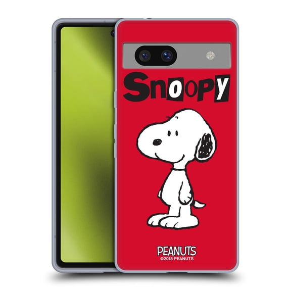 Head Case Designs Officially Licensed Peanuts Characters Snoopy Soft Gel Case Compatible with Google Pixel 7a