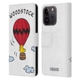 thumbnail image 1 of Head Case Designs Officially Licensed Peanuts Characters Woodstock Leather Book Wallet Case Cover Compatible with Apple iPhone 15 Pro, 1 of 6