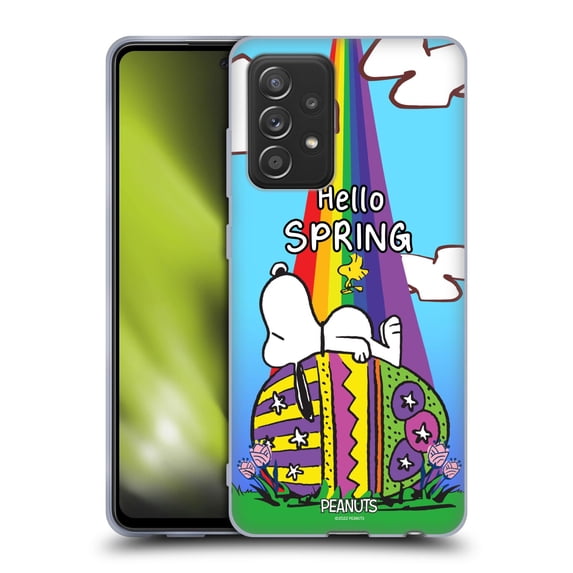 Head Case Designs Officially Licensed Peanuts Easter Spring Rainbow Soft Gel Case Compatible with Samsung Galaxy A52 / A52s / 5G (2021)