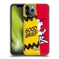 thumbnail image 1 of Head Case Designs Officially Licensed Peanuts Halfs And Laughs Charlie Good Grief Hard Back Case Compatible with Apple iPhone 11 Pro, 1 of 7