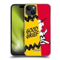 thumbnail image 1 of Head Case Designs Officially Licensed Peanuts Halfs And Laughs Charlie Good Grief Hard Back Case Compatible with Apple iPhone 15 Plus, 1 of 7
