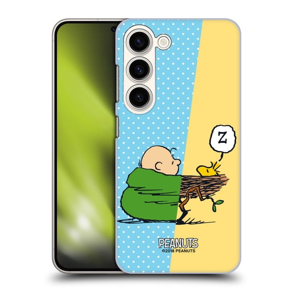 Head Case Designs Officially Licensed Peanuts Halfs And Laughs Charlie & Woodstock Nap Hard Back Case Compatible with Samsung Galaxy S23 5G