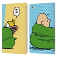 thumbnail image 1 of Head Case Designs Officially Licensed Peanuts Halfs And Laughs Charlie & Woodstock Nap Leather Book Wallet Case Cover Compatible with Apple iPad mini 4, 1 of 6