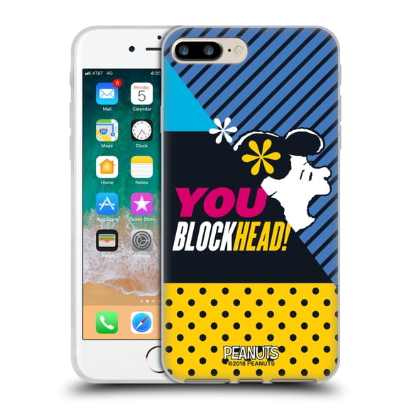 Head Case Designs Officially Licensed Peanuts Halfs And Laughs Lucy van Pelt Soft Gel Case Compatible with Apple iPhone 7 Plus / iPhone 8 Plus