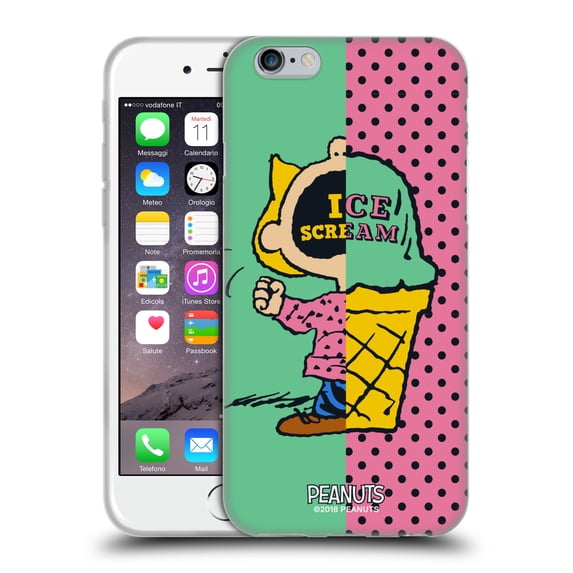 Head Case Designs Officially Licensed Peanuts Halfs And Laughs Sally Ice Cream Soft Gel Case Compatible with Apple iPhone 6 / iPhone 6s