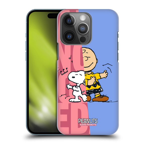 Head Case Designs Officially Licensed Peanuts Halfs And Laughs Snoopy & Charlie Hard Back Case Compatible with Apple iPhone 14 Pro