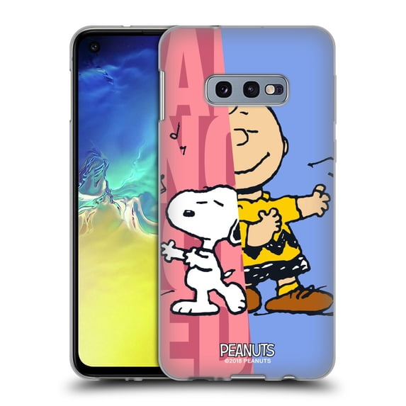 Head Case Designs Officially Licensed Peanuts Halfs And Laughs Snoopy & Charlie Soft Gel Case Compatible with Samsung Galaxy S10e