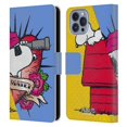 thumbnail image 1 of Head Case Designs Officially Licensed Peanuts Halfs And Laughs Snoopy Pirate Leather Book Wallet Case Cover Compatible with Apple iPhone 14, 1 of 6
