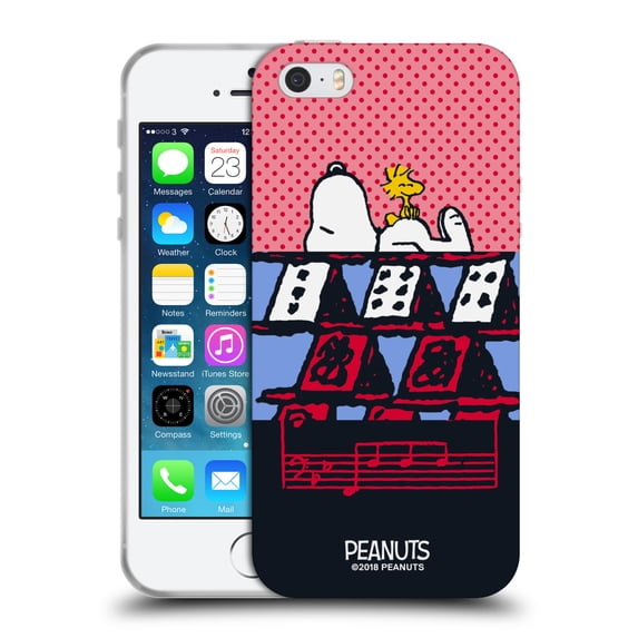 Head Case Designs Officially Licensed Peanuts Halfs And Laughs Snoopy & Woodstock 3 Soft Gel Case Compatible with Apple iPhone 5 / 5s / iPhone SE 2016