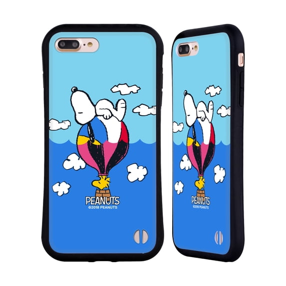 Head Case Designs Officially Licensed Peanuts Halfs And Laughs Snoopy & Woodstock Balloon Hybrid Case Compatible with Apple iPhone 7 Plus / iPhone 8 Plus