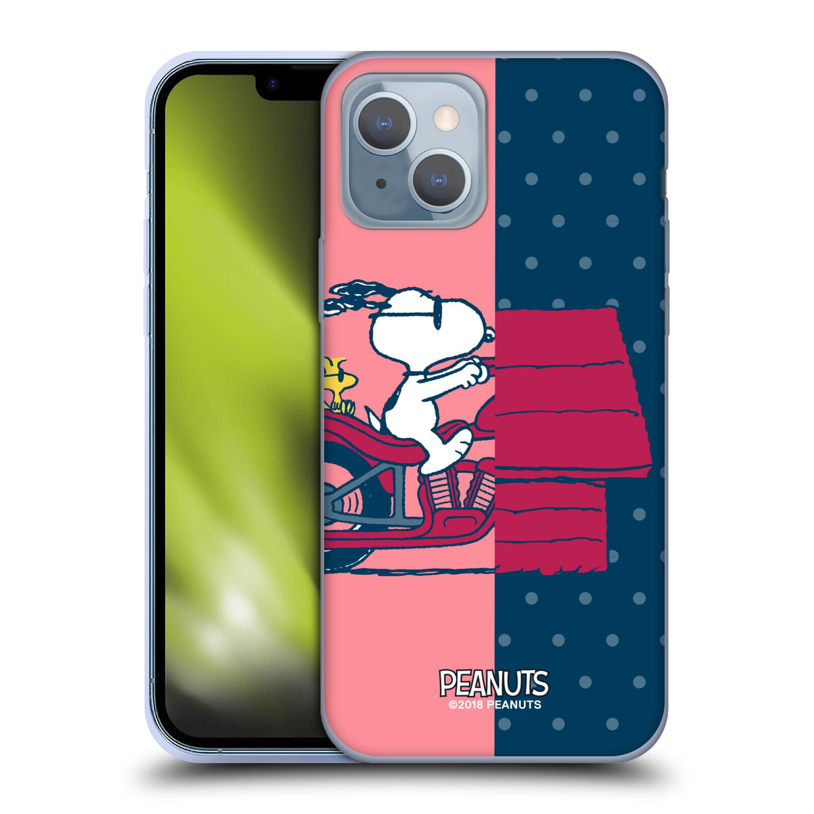 Head Case Designs Officially Licensed Peanuts Halfs And Laughs Snoopy &  Woodstock Soft Gel Case Compatible with Apple iPhone 14 