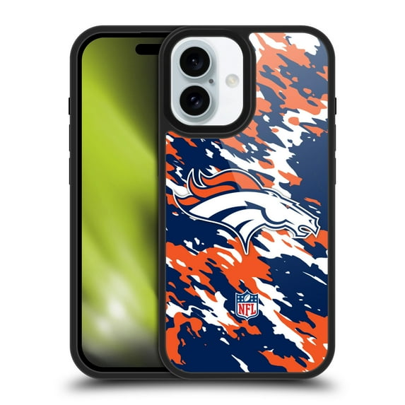 Head Case Designs NFL Denver Broncos Logo Camou Gel Armour Case For Apple iPhone 16